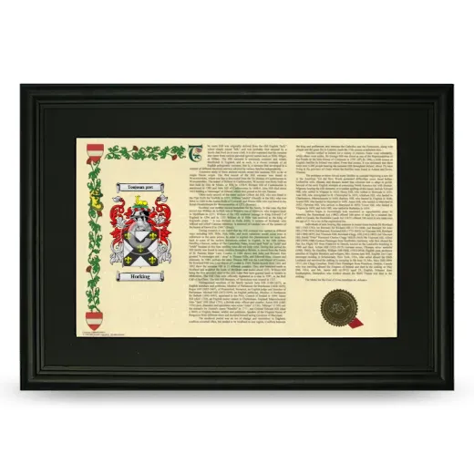 Horking Deluxe Armorial Landscape Framed- Black