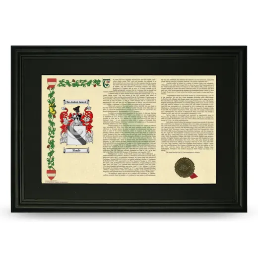 Houfe Deluxe Armorial Landscape Framed- Black