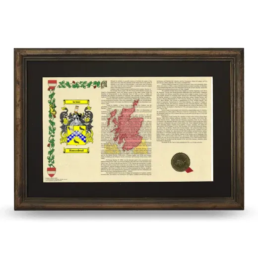 Housedend Deluxe Armorial Landscape Framed - Brown