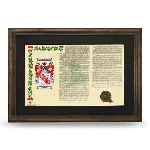 Housley Deluxe Armorial Landscape Framed - Brown