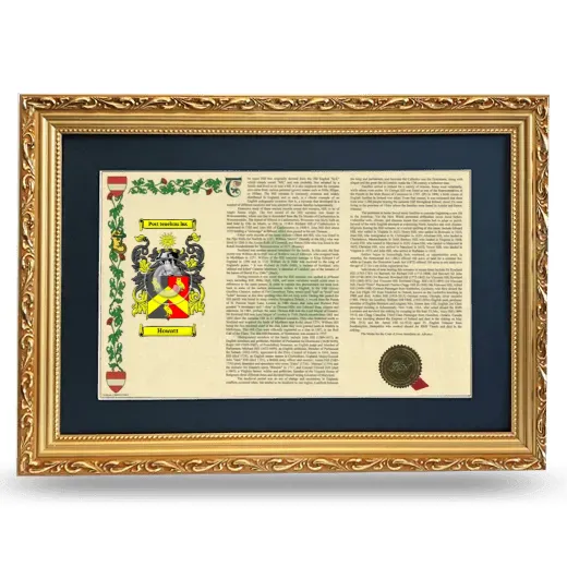 Howatt Deluxe Armorial Landscape Framed - Gold