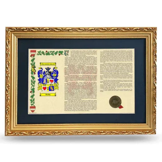 Hruby Deluxe Armorial Landscape Framed - Gold