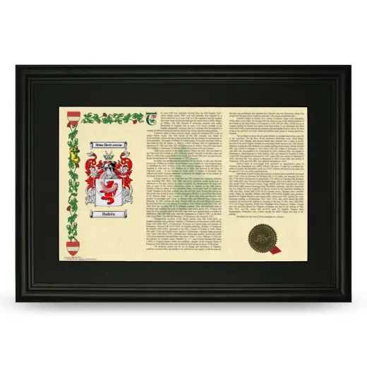 Hultén Deluxe Armorial Landscape Framed- Black