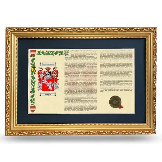 Hungar Deluxe Armorial Landscape Framed - Gold