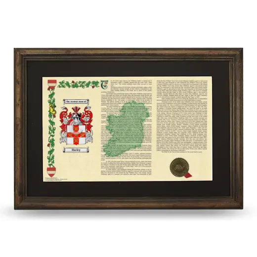 Hurley Deluxe Armorial Landscape Framed - Brown