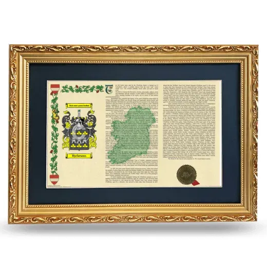 Hychesons Deluxe Armorial Landscape Framed - Gold
