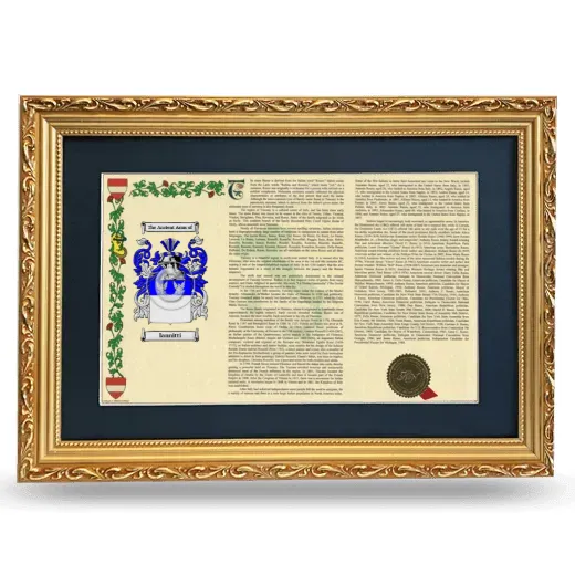 Iannitti Deluxe Armorial Landscape Framed - Gold