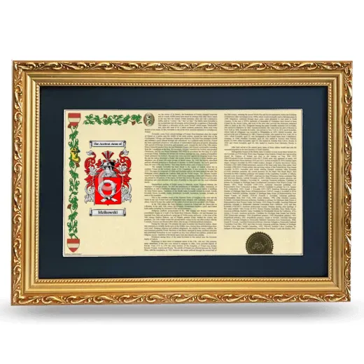 Idzikowski Deluxe Armorial Landscape Framed - Gold