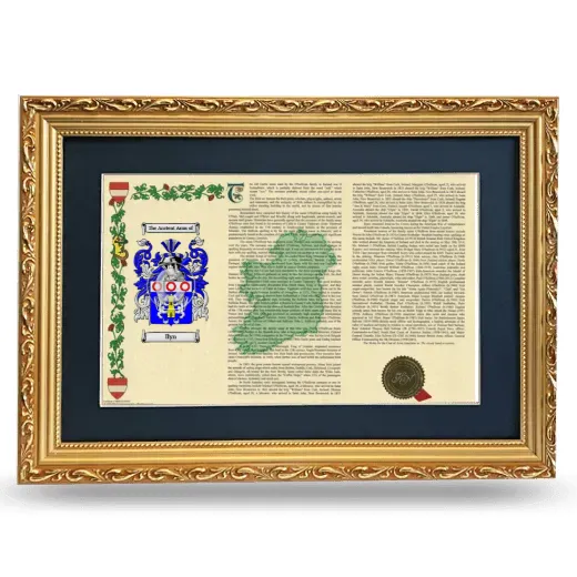 Ilyn Deluxe Armorial Landscape Framed - Gold