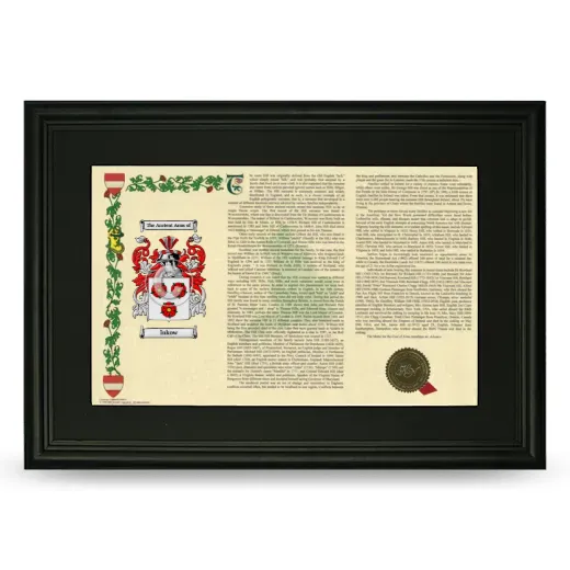 Inkow Deluxe Armorial Landscape Framed- Black