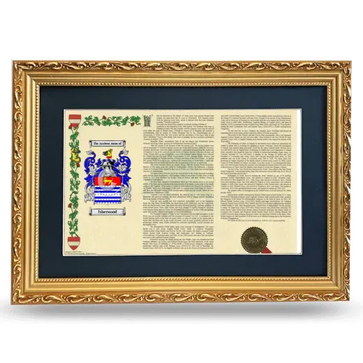 Isherwood Deluxe Armorial Landscape Framed - Gold