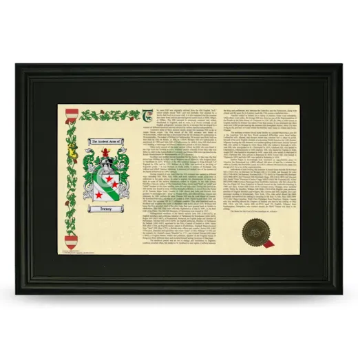 Iveray Deluxe Armorial Landscape Framed- Black