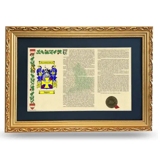 Jäggers Deluxe Armorial Landscape Framed - Gold