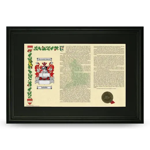Jackalin Deluxe Armorial Landscape Framed- Black