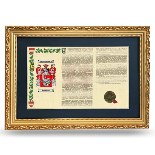 Jacobsson Deluxe Armorial Landscape Framed - Gold
