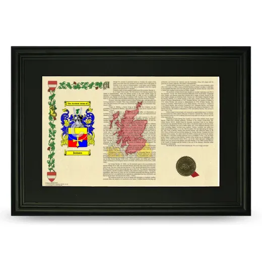 Jansan Deluxe Armorial Landscape Framed- Black