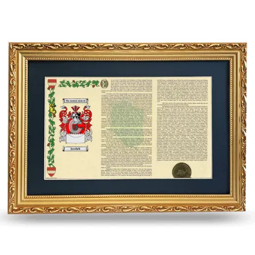 Jarabek Deluxe Armorial Landscape Framed - Gold