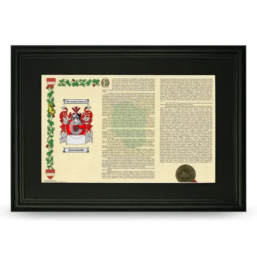 Jaraczewski Deluxe Armorial Landscape Framed- Black
