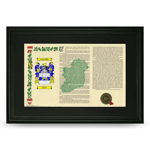Jarott Deluxe Armorial Landscape Framed- Black