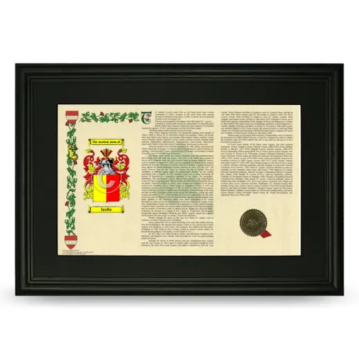 Jaulin Deluxe Armorial Landscape Framed- Black