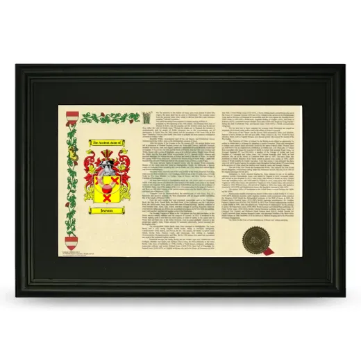 Jeavon Deluxe Armorial Landscape Framed- Black