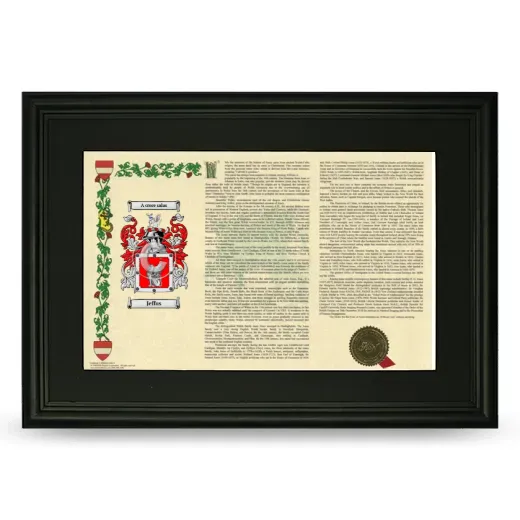 Jeffus Deluxe Armorial Landscape Framed- Black