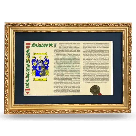Jenckin Deluxe Armorial Landscape Framed - Gold