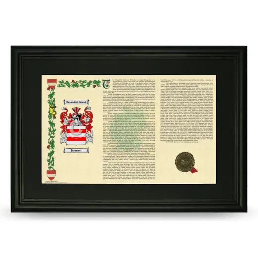 Jennson Deluxe Armorial Landscape Framed- Black