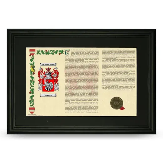 Jeppesen Deluxe Armorial Landscape Framed- Black