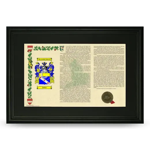 Jerico Deluxe Armorial Landscape Framed- Black