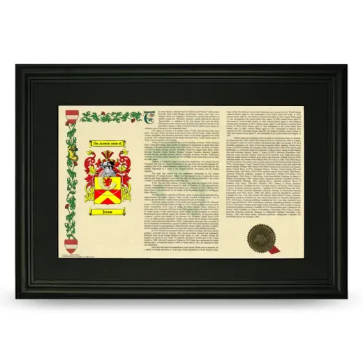 Jerna Deluxe Armorial Landscape Framed- Black