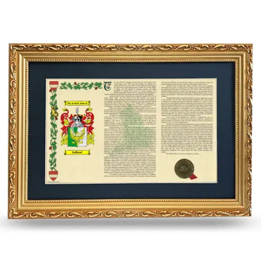 Jodland Deluxe Armorial Landscape Framed - Gold