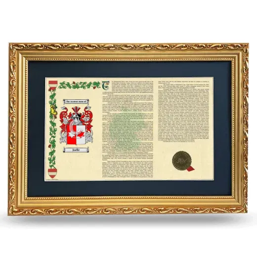 Joelle Deluxe Armorial Landscape Framed - Gold