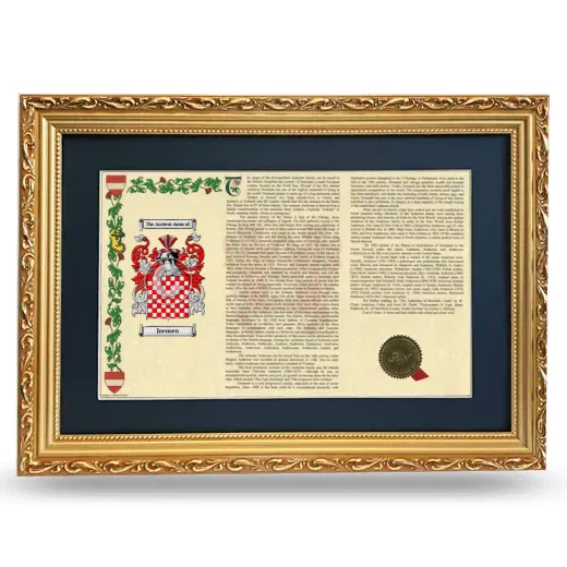 Joensen Deluxe Armorial Landscape Framed - Gold