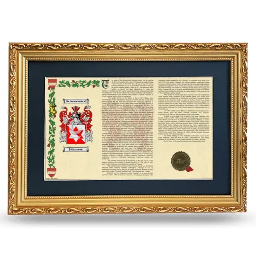 Johannsen Deluxe Armorial Landscape Framed - Gold