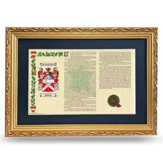 Jouneau Deluxe Armorial Landscape Framed - Gold