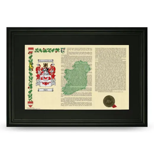 Joyes Deluxe Armorial Landscape Framed- Black