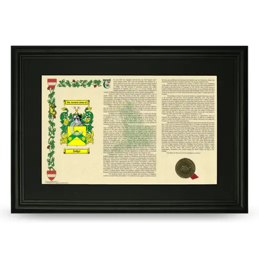 Judge Deluxe Armorial Landscape Framed- Black