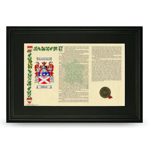 Jullienne Deluxe Armorial Landscape Framed- Black