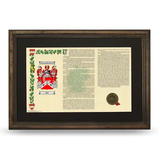 Just Deluxe Armorial Landscape Framed - Brown