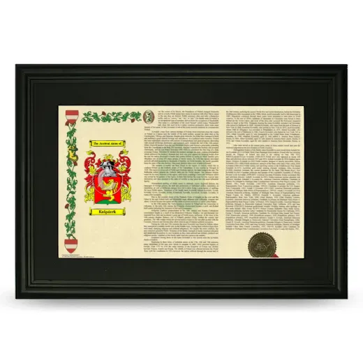 Kašpárek Deluxe Armorial Landscape Framed- Black