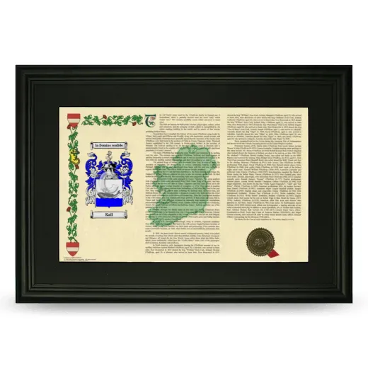 Kail Deluxe Armorial Landscape Framed- Black