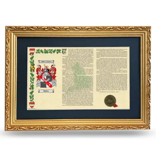 Kaleas Deluxe Armorial Landscape Framed - Gold