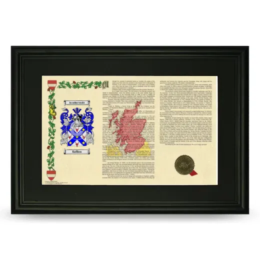 Kallion Deluxe Armorial Landscape Framed- Black