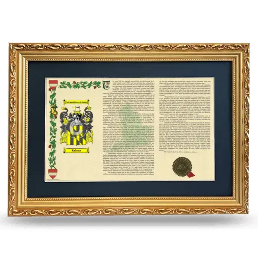 Kalvart Deluxe Armorial Landscape Framed - Gold