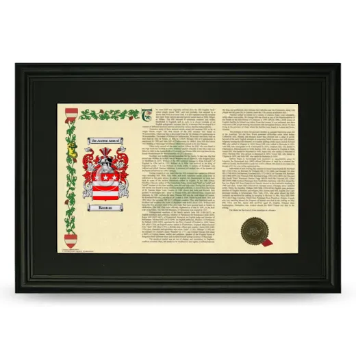 Kantun Deluxe Armorial Landscape Framed- Black