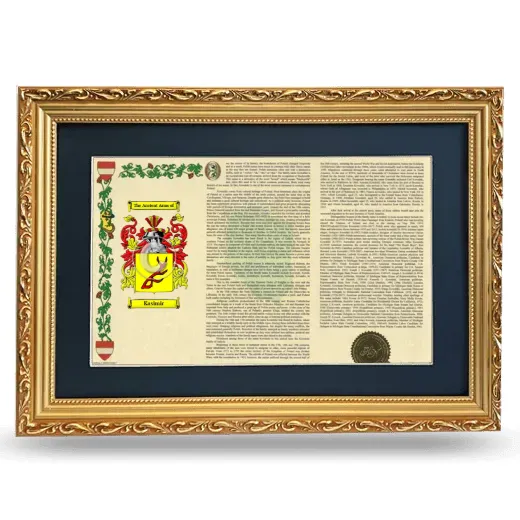 Kasimir Deluxe Armorial Landscape Framed - Gold