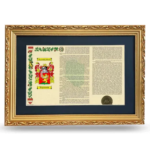 Kasperowski Deluxe Armorial Landscape Framed - Gold