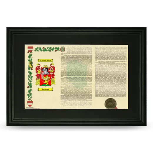 Kasprzyk Deluxe Armorial Landscape Framed- Black