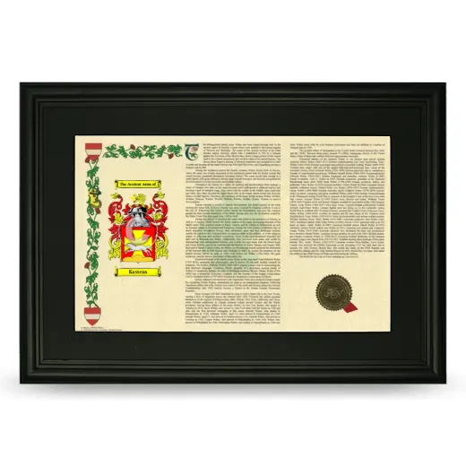 Kastens Deluxe Armorial Landscape Framed- Black